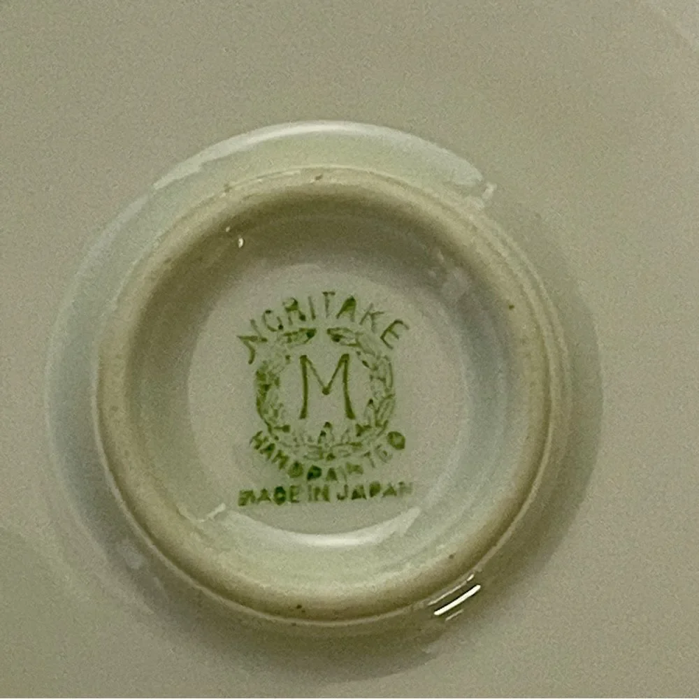 Vintage Noritake Double-Handled Cake Plate – Hand-Painted Floral – Made in Japan
